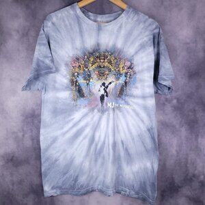Vintage 00s Y2K Michael Jackson MJ The Musical tie dye pop music shirt